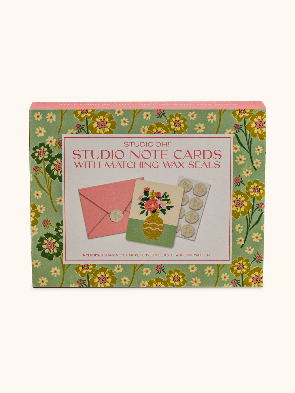 Dreaming of Flowers Studio Note Card Set with Matching Wax
