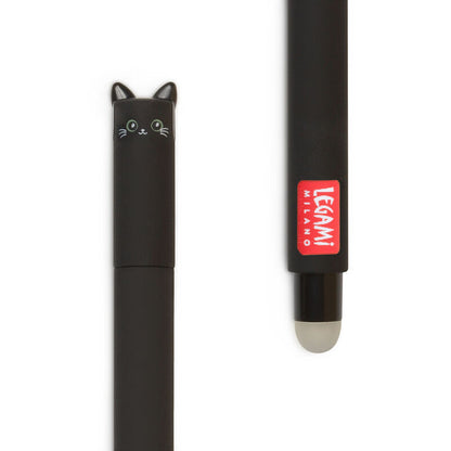 Animal Head Erasable Pen - Cat