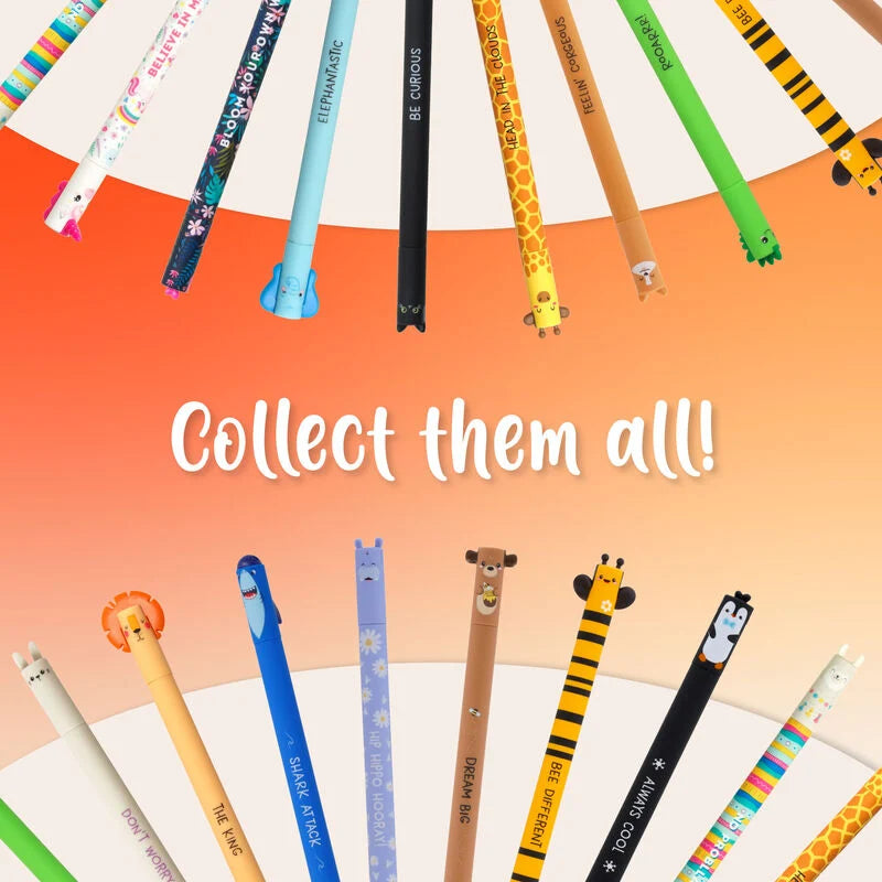 Animal Head Erasable Pen - Butterfly