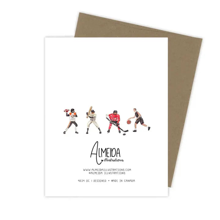 Father's Day Teaching Me the Plays Card