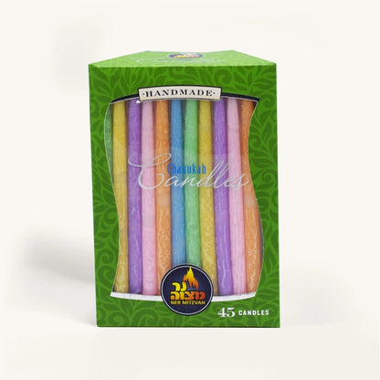 Frosted Multi Colour Chanukah Candles