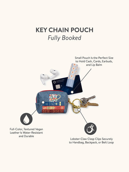 Fully Booked Keychain Pouch