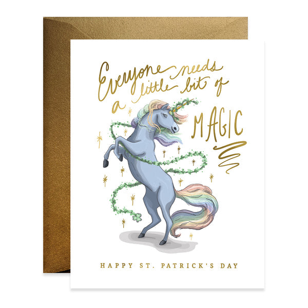 Unicorn St.Patrick's Day Card