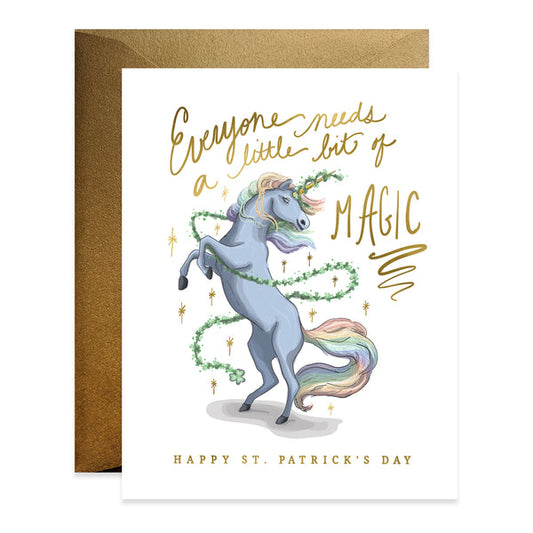Unicorn St.Patrick's Day Card