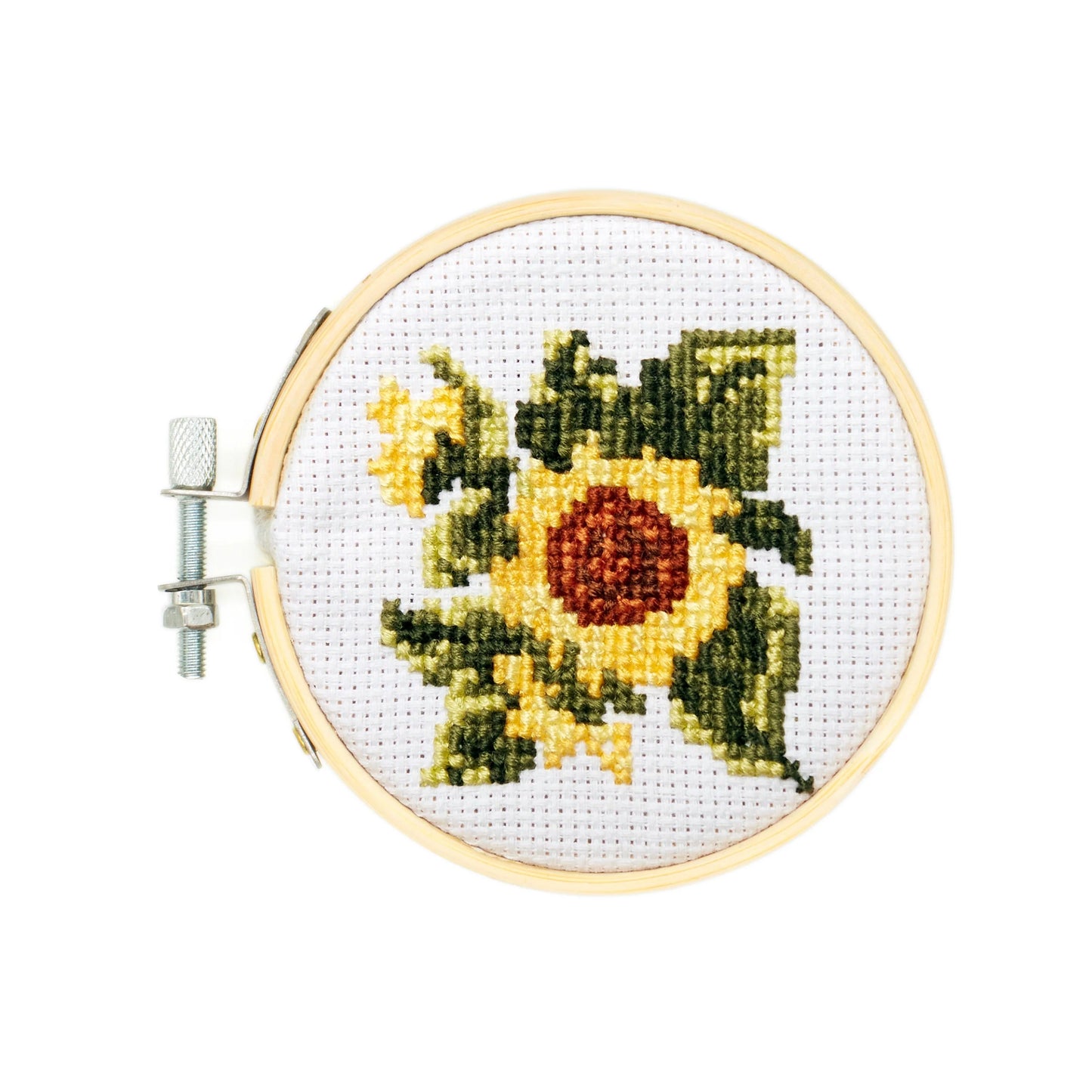 Mini Cross Stitch Embroidery Kit Sunflower