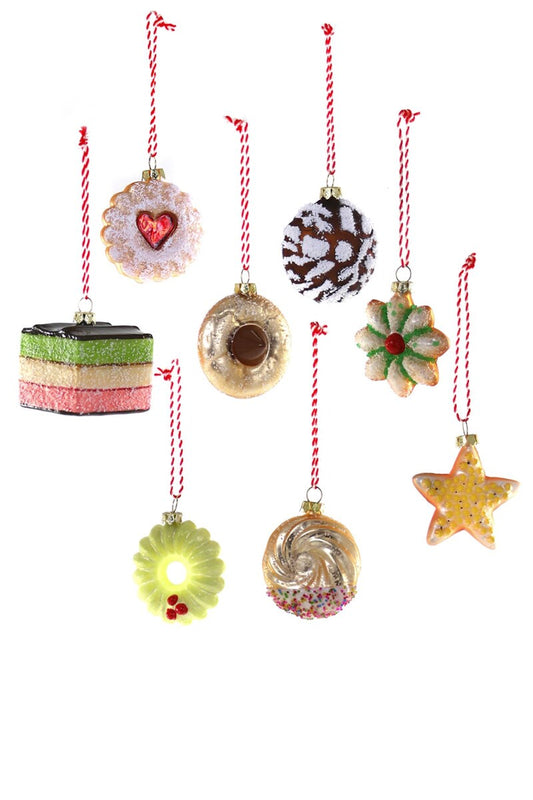 Christmas Cookie Box Glass Ornament