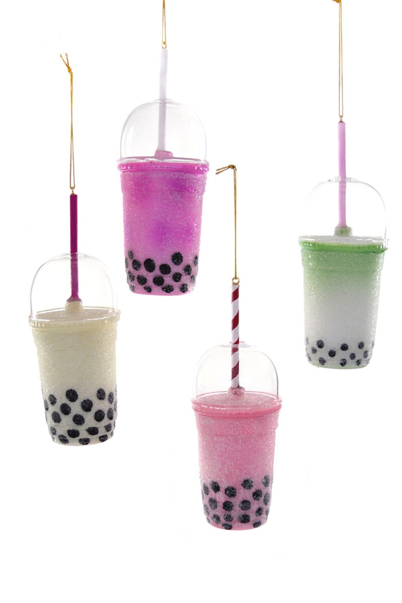 Boba Tea Glass Ornament
