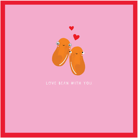 Googly, Love Bean With You Card