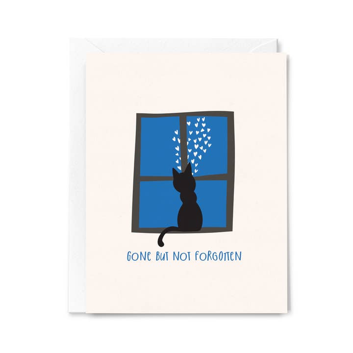 Gone But Not Forgotten Cat Card