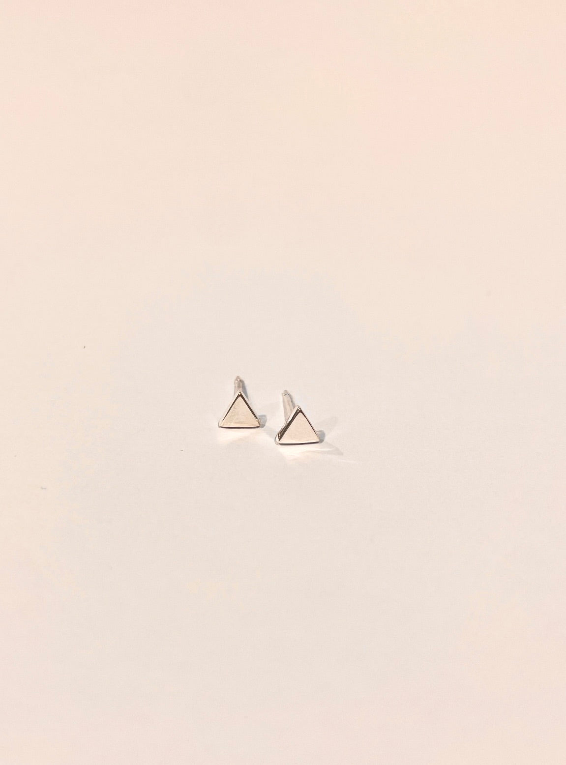 Tiny Triangle Stud Earrings