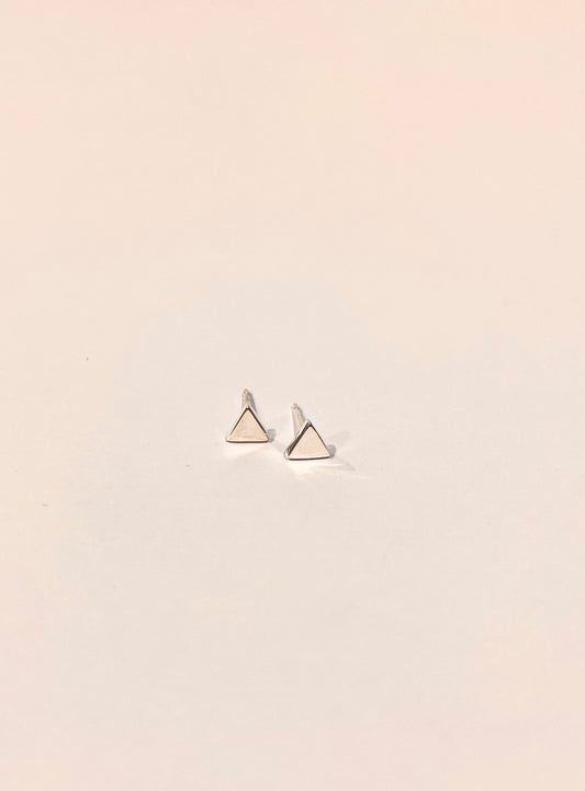 Tiny Triangle Stud Earrings