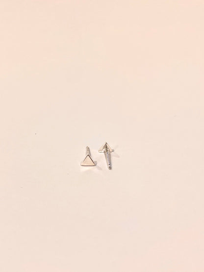 Tiny Triangle Stud Earrings