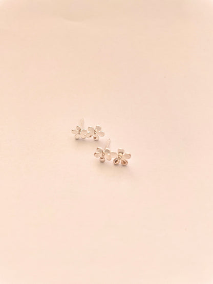 Double Forget Me Not Stud Earrings
