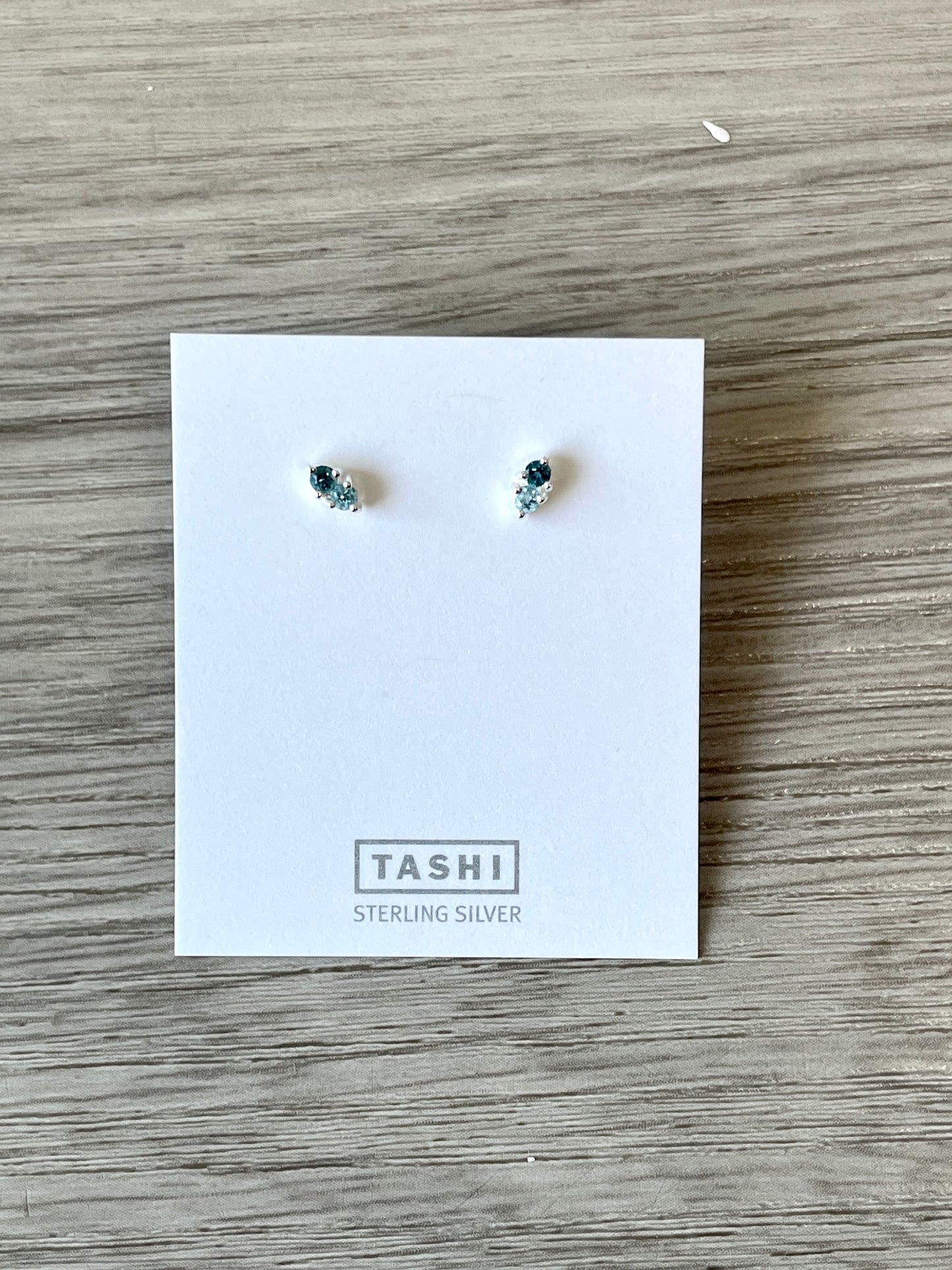 Tiny Double Stone Studs