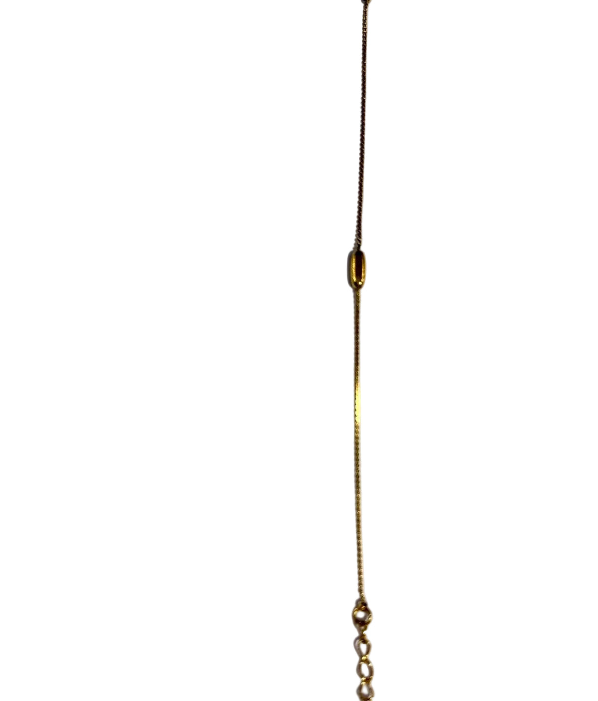 Initial Bracelet Letter I On Gold Chain