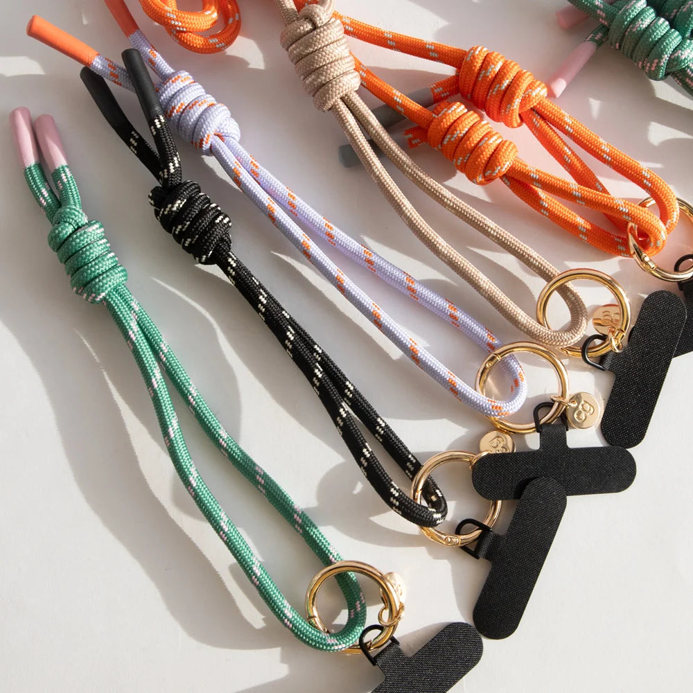 Taupe Cord Long Phone Strap