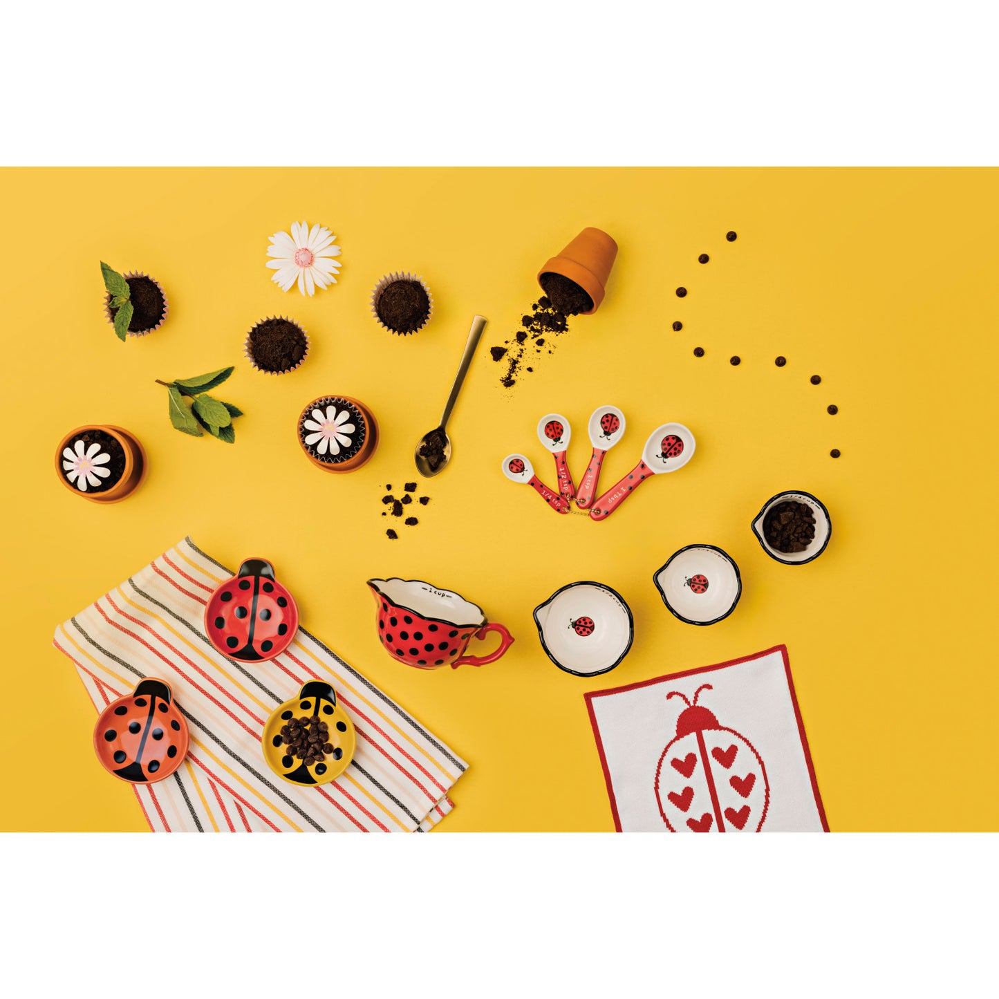 Ladybugs Dishtowels Set of 2