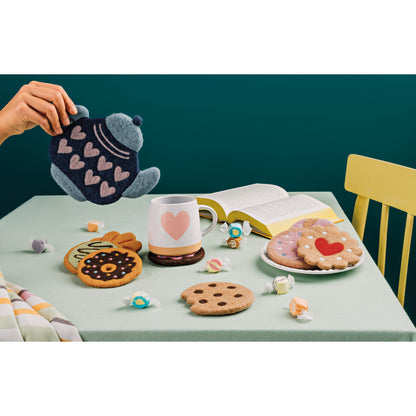 Donuts Felt Coasters Set of 4