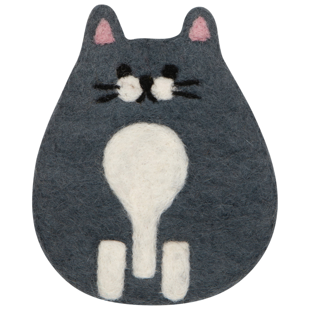 Cat Club Felt Coasters Set of 4
