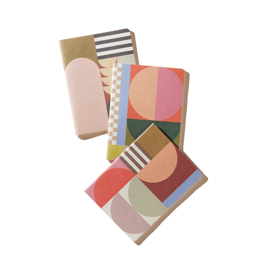 Flex Notebooks With Saddle Stitch Spine Set Of 3