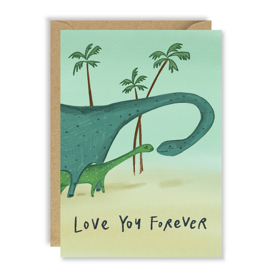 Love You Forever Dinasour Father's Day Card