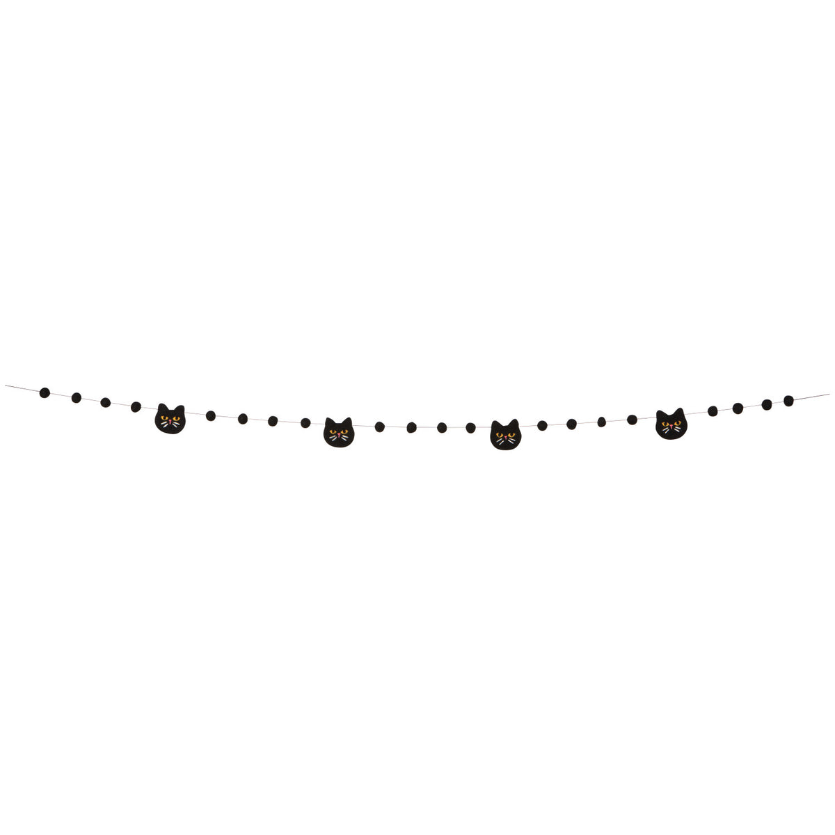 Black Cat Felt Garland
