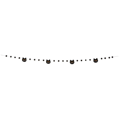 Black Cat Felt Garland
