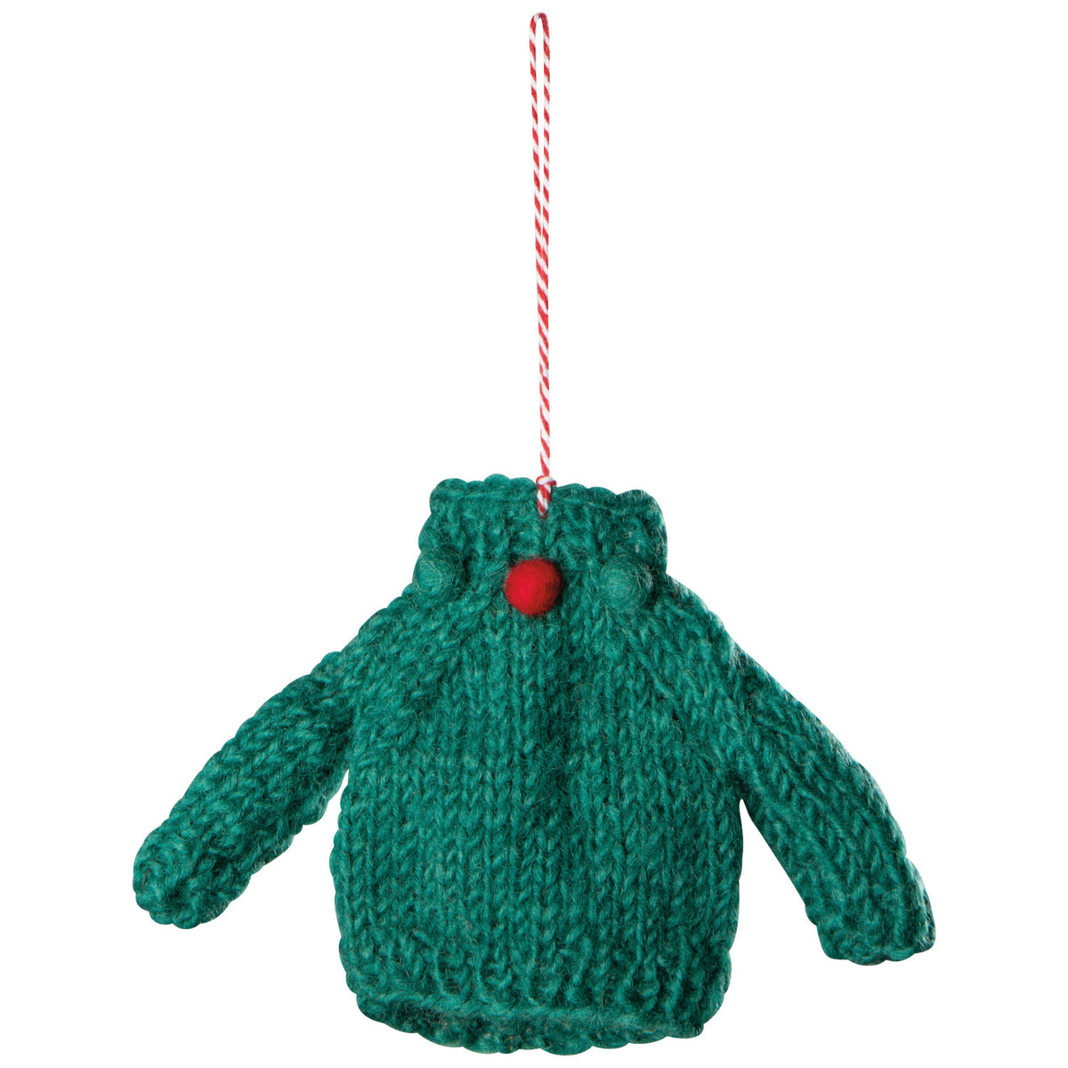 Merry Knitmas Felt Christmas Tree Ornaments