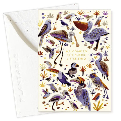Little Bird Sprout Mini Greeting Card