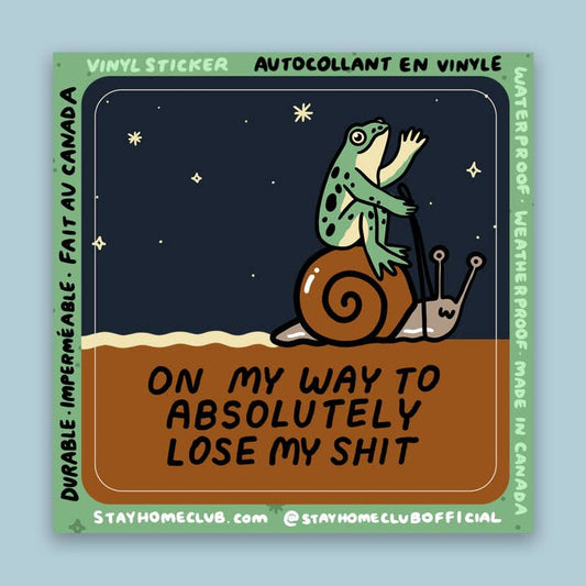 S101 Lose My Shit Waterproof Vinyl Sticker