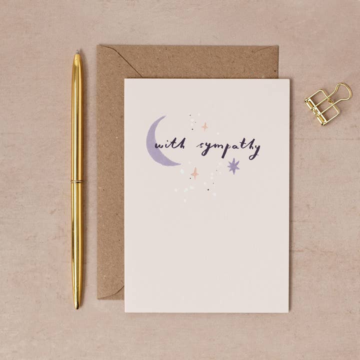 Moon Sympathy Card