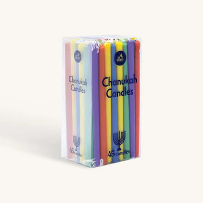 Multi Colour Long Chanukah Candles