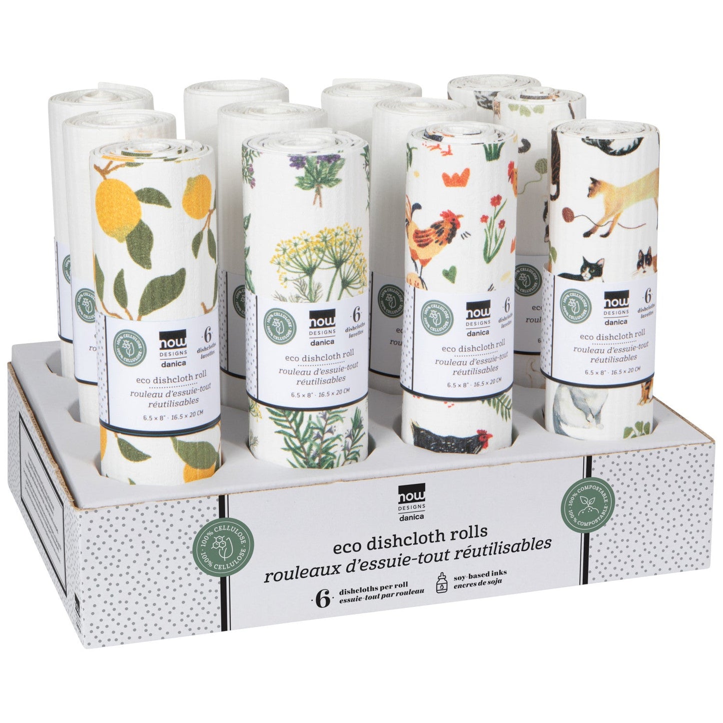 Reusable Cellulose Dishcloth Roll – Compostable & Eco-Friendly