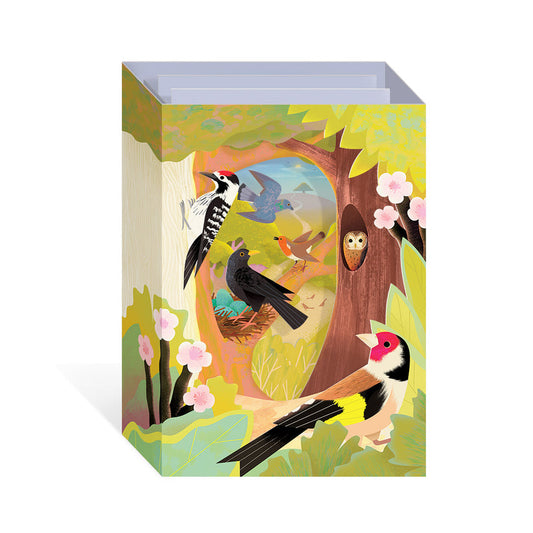 UK Birds Pop Up Greeting Card