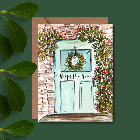 New Home Watercolour Greeting Card