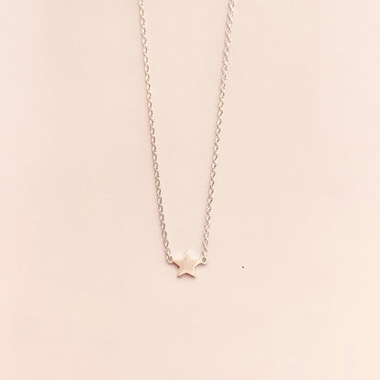 Tiny Star Sterling Silver Necklace