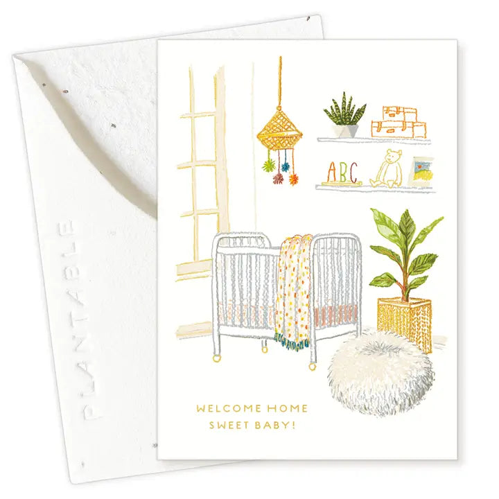 Nursery Sprout Mini Greeting Card