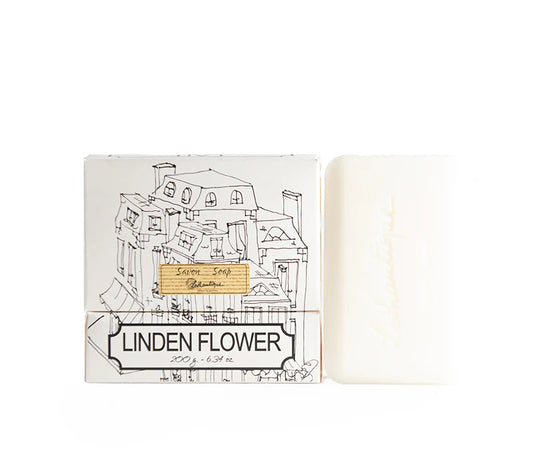 White Boxed Soap Bar Linden Flower