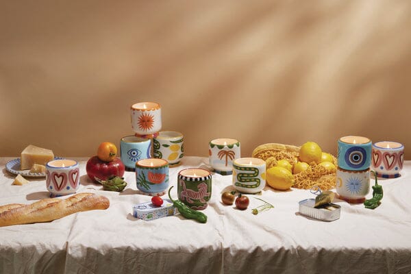 A Dopo Handpainted Sun Ceramic Orange Blossom