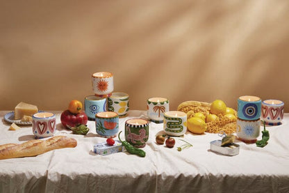 A Dopo Handpainted Sun Ceramic Orange Blossom