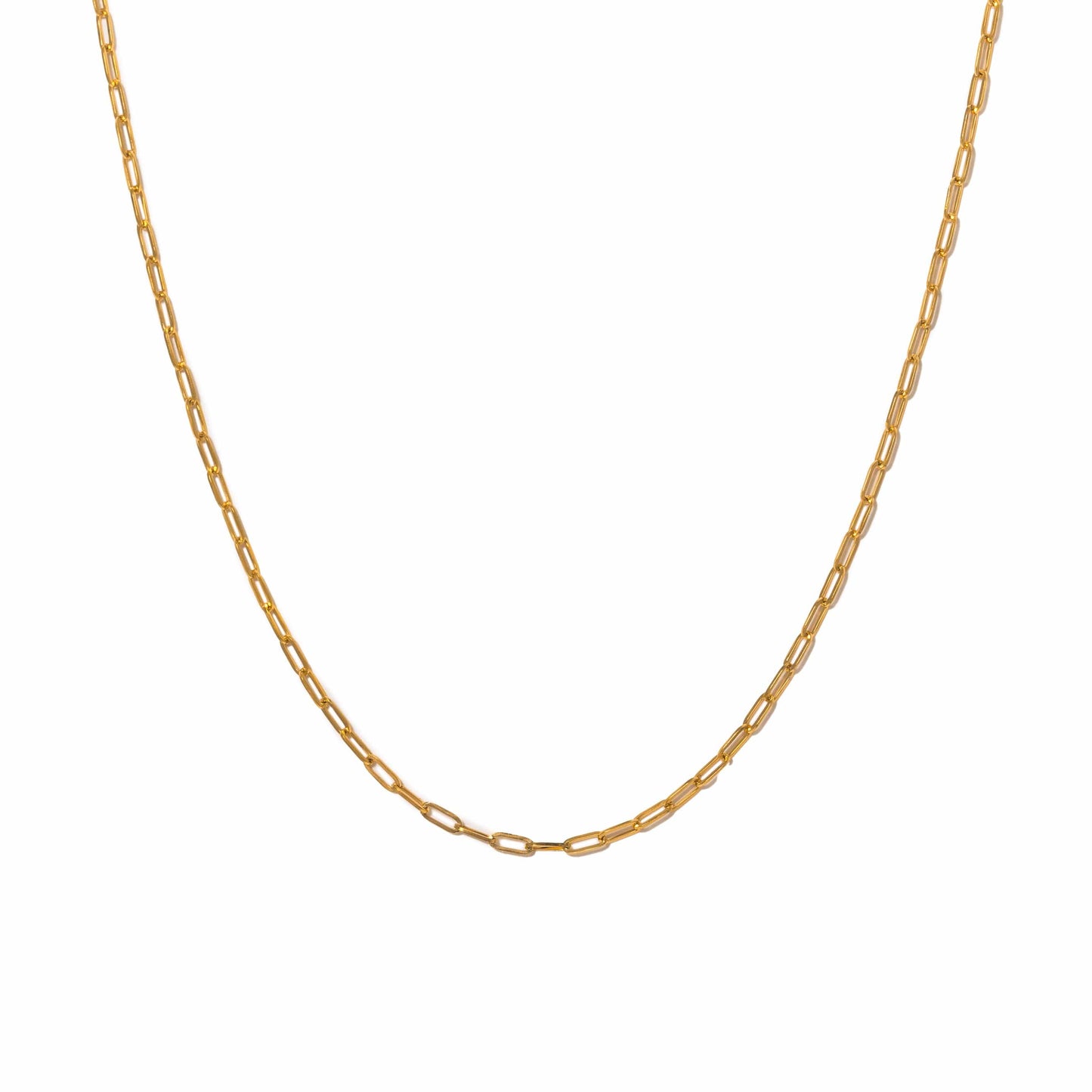 Paperclip Necklace Silver