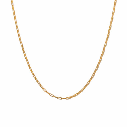 Paperclip Necklace Silver