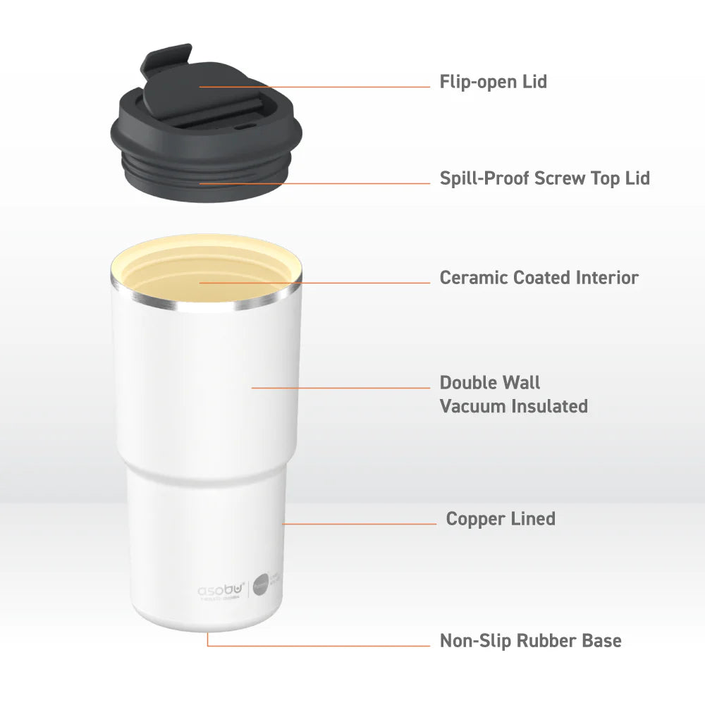 Pick Me Up Pastel Peach Tall Travel Mug