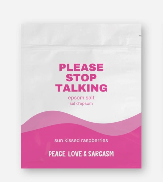 Please Stop Talking Epsom Salt Bath Soak