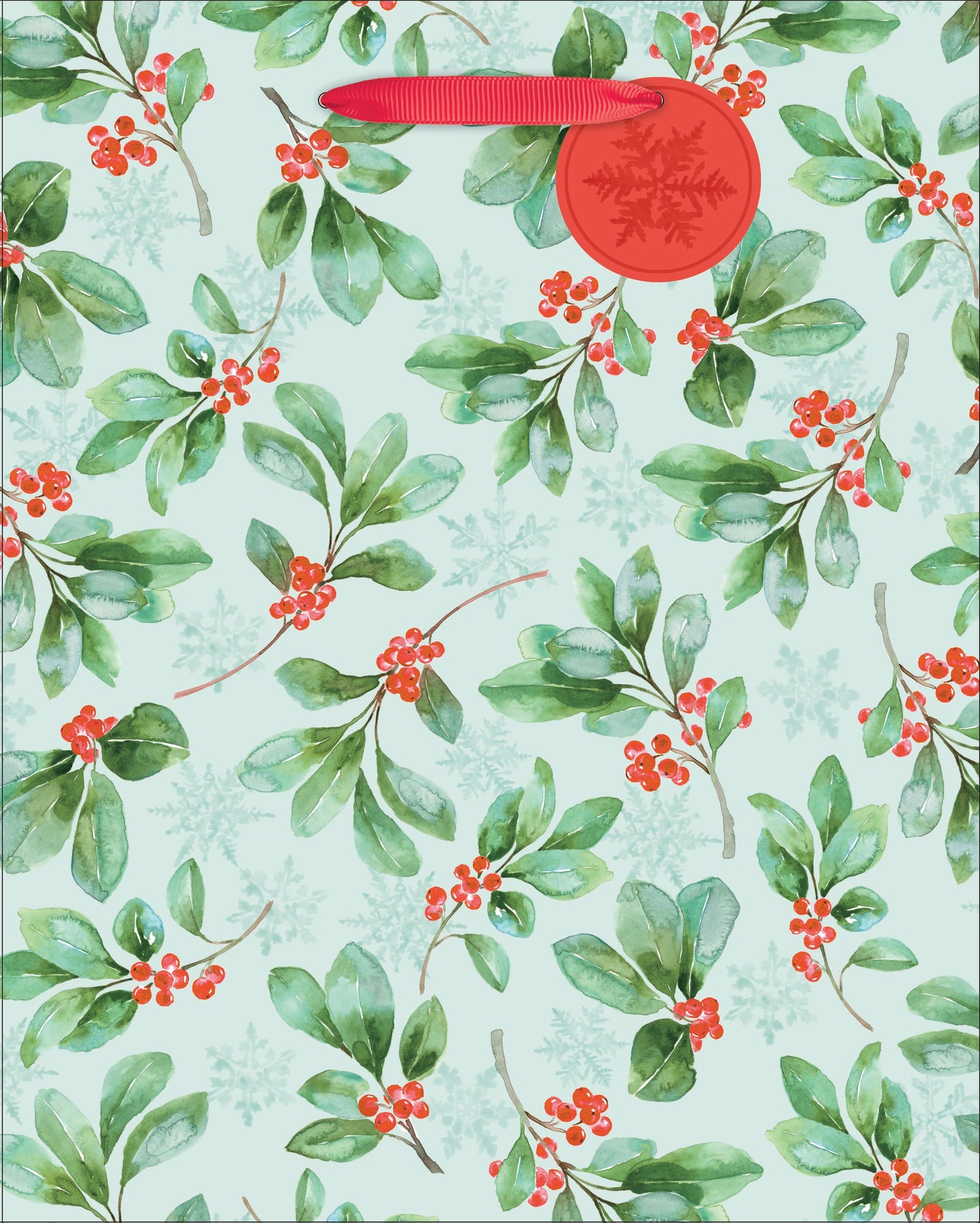 Poinsettia Traditions Medium Gift Bag