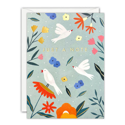 Birds & Flowers Mini Card