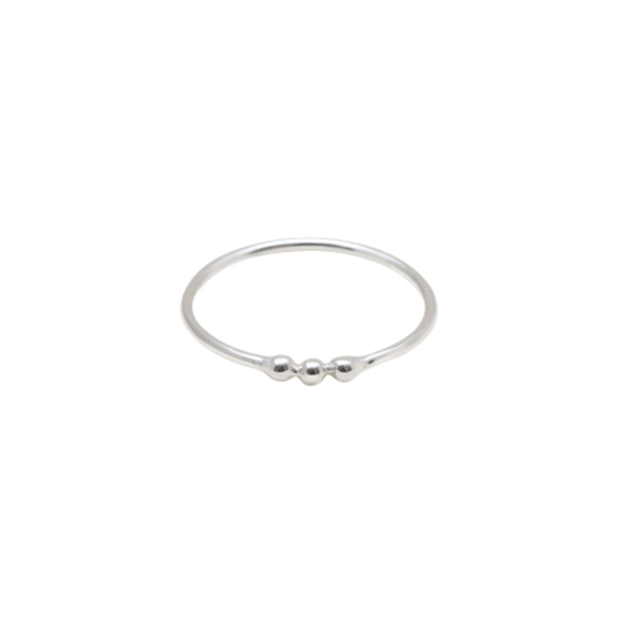 Dot, Dot, Dot Three Tiny Bubbles On Band Ring