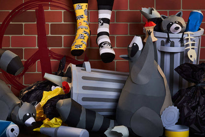 Raccoon Bandit Crew Socks