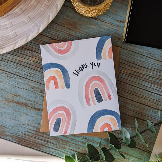 Rainbow Thank You Card
