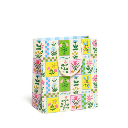 Retro Flower Medium Gift Bags
